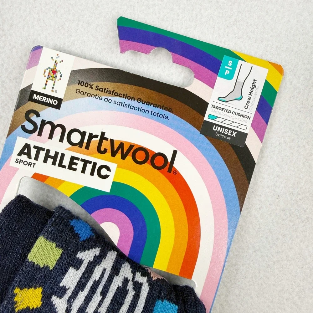 Smartwool Pride Socks Athletic Crew Size S Unisex NEW